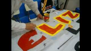 Pintando letras ornamentales [upl. by Ahsieki]