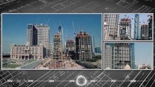 Al Habtoor City Construction Progress Timelapse April 2012 – January 2018 [upl. by Tristan]