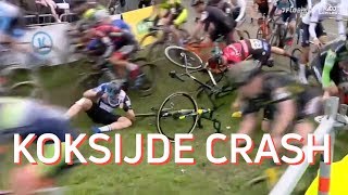 CRASH In The First Corner At Koksijde World Cup 2019 [upl. by Christel]