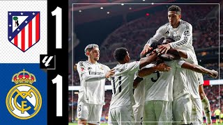 HIGHLIGHTS  Atlético 11 Real Madrid  LaLiga 202425 [upl. by Aikel]