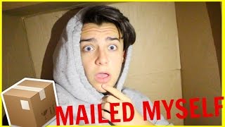 I MAILED MYSELF in a BOX and IT WORKED  Human mail challenge [upl. by Carolin970]