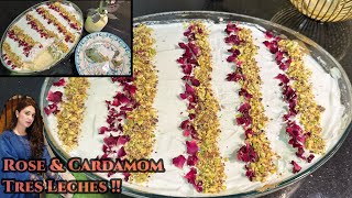 Rose and Cardamom Tres Leches  Perfect and Authentic Recipe  Must Try Metha [upl. by Noloc652]