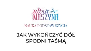 Jak wykończyć dół męskich spodni taśmą [upl. by Sumedocin468]