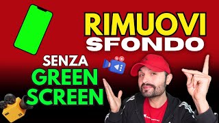 RIMUOVERE lo SFONDO da un VIDEO SENZA GREEN SCREEN con AI [upl. by Aianat161]