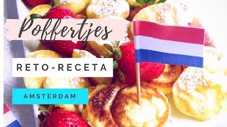 Cómo hacer Poffertjes mini pancakes holandeses en sartén plana  RETORECETA CON MVRM [upl. by Valma]