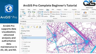 ArcGIS Pro Complete Beginners Tutorial  VIEW  SHARE  MAP  ANALSIS  EDIT  INSERT [upl. by Klemm375]