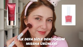 İLK DEFA SİZLE DENİYORUM  Missha bb krem juicy pang likit allık [upl. by Nylsej]