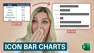 How to Create an Icon Bar Chart in Excel [upl. by Shien]