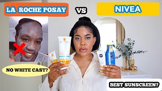 COMPARING LAROCHE POSAY SUNSCREEN VS NIVEA SUNSCREEN [upl. by Ocirema]