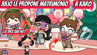 ¿KAROLA LE DICE NO A JULIO ESTA TRISTE LE PIDE MATRIMONIO EN AVATAR WORLD karola20 [upl. by Esoj]