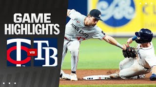 Twins vs Rays Game Highlights 9224  MLB Highlights [upl. by Siurtemed]