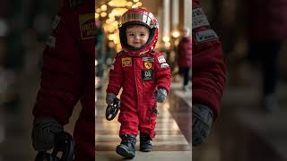 👶 Tiny NASCAR Mechanic Takes the Runway 🏎️ NASCARChampionship BabyFashion CuteBaby [upl. by Belter]