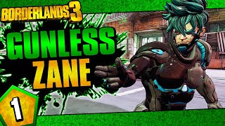 Borderlands 3  Gunless Zane Challenge Run  Day 1 [upl. by Nifled127]