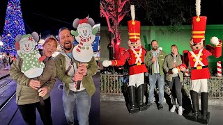 Our Disney Date Night At Mickeys Very Merry Christmas Party  Festive Food Rides amp Characters [upl. by Selrhc]