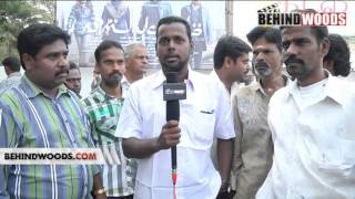 FANS CELEBRATE VISHWAROOPAM OPENING KAMAL HAASAN PART1 BEHINDWOODSCOM [upl. by Anelrahc]