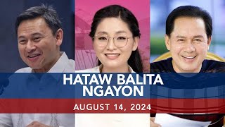 UNTV Hataw Balita Ngayon  August 14 2024 [upl. by Ecinue]