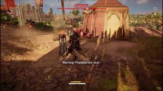 Assassins Creed Origins Killing A Phylakes As A Level 15 [upl. by Ysied69]