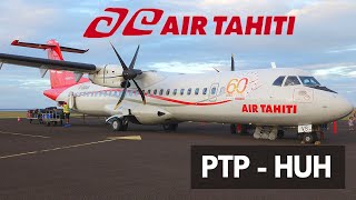 AIR TAHITI ATR 72600  Papeete  Huahine [upl. by Emmalyn]