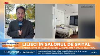 Lilieci întrun salon de pediatrie al spitalului din Oltenița Ce spune managerul [upl. by Lairea272]