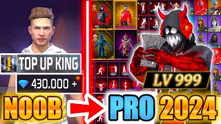 400000💎DIAMONDS🔥TOP UP KING😱watch how many skins I got Free Fire [upl. by Ambros186]