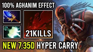 NEW 735d Patch Blood Mist 100 Full Aghanim Effect Shred Everyone Like Paper Bloodseeker Dota 2 [upl. by Judus]