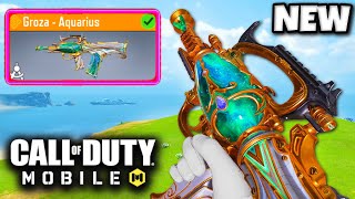 NEW LEGENDARY GROZA  AQUARIUS 😍 COD MOBILE [upl. by Naeerb]