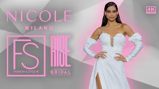 NICOLE MILANO Barcelona Bridal Fashion Week SS24 EXCLUSIVE Nicole Cavallo Interview FULL SHOW 4K [upl. by Pillsbury122]