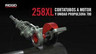 RIDGID Cortador de tubos motorizado modelo 258XL [upl. by Olpe]