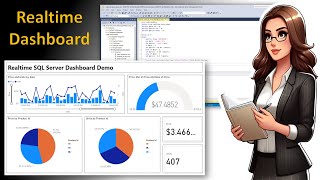 Power BI Complete Realtime Dashboard Demo using SQL Server Database from start to end [upl. by Herzig]