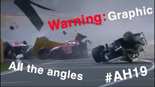 All Angles Of Anthoine Hubert’s Fatal Crash Including Juan Manuel Correa [upl. by Karol]