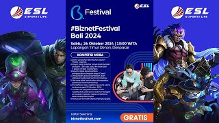 BIZNET FESTIVAL  MLBB COMPETITION GRAND FINAL [upl. by Aramois]