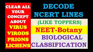 VIRUS  VIROIDS  PRIONS  LICHENS  BIOLOGICAL CLASSIFICATIONLECTURE5  NEET  NCERTBOTANY [upl. by Nylirrehs]