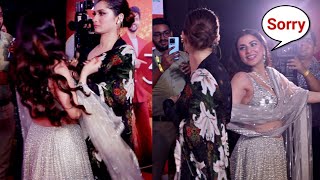 Shraddha Arya Bangs Ankita Lokhande At Zee Rishtey Awards 2022 [upl. by Eerat]