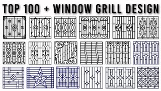 Top 100  Window Grill Designs  New Iron Grill Design নতুন জানালার গ্রিল ডিজাইন [upl. by Yeneffit]