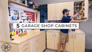 5 Garage Shop Cabinets for Ultimate DIY Storage [upl. by Hawthorn]