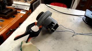 Bare vacuum cleaner motor start up and run [upl. by Naujled]