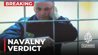 Navalny verdict Alexei Navalny sentenced to 19 years for extremism [upl. by Adnorhs]