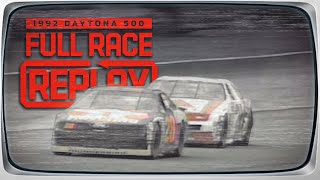 1992 Daytona 500 Davey Allison wins the 500  NASCAR Classic Full Race Replay [upl. by Norved]