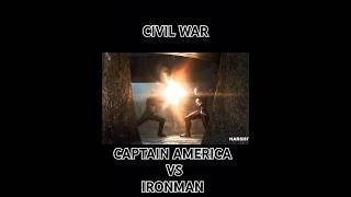 Captain America vs Iron Man ironaman captainamerica civilwar marvel viralshorts trendingshorts [upl. by Nerad]