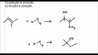 Reação de adição de água Hidratação e isomeria [upl. by Trebo]