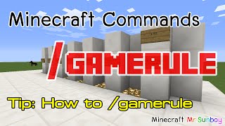 Minecraft Commands Thai วิธีใช้คำสั่ง gamerule 142  181 [upl. by Chip191]