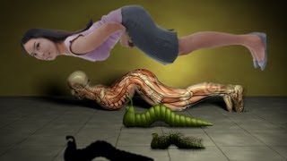 Creepy Human InchWorms  Puppet Pin Animation  after effects creation [upl. by Ayocal]