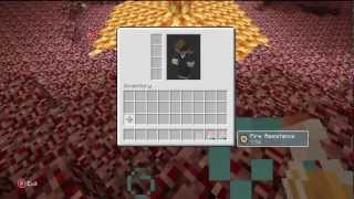 Minecraft for Xbox  How to make a Fire Resistance potion [upl. by Anayk]