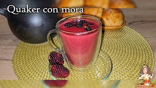 💪Delicioso QUAKER CON MORA 🍇🇪🇨Avena con mora🥰 [upl. by Poirer]