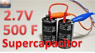 WHAT IS SUPERCAPACITOR ULTRACAPACITOR  DIY Project Idea  Electronic Experiment  Capacitance Test [upl. by Brill]