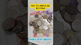 NO TO IMPULSE BUYING motivation coin iponaryo money chinkeetan motivational [upl. by Rhys102]