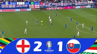 Anglicko vs Slovensko 21  UEFA Euro 2024  Hlavné body zápasu [upl. by Nohtan820]