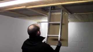 Spacemaker Loft Ladder Installation Video [upl. by Llenral]