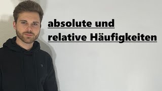 absolute und relative Häufigkeit  Verständlich erklärt [upl. by Issirk]