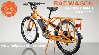 201617 RadWagon Electric Cargo Bike Features and Operation [upl. by Paolo]